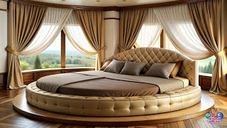 Beautiful Round Bed Designs For Bedroom  A Contemporary Touch of Elegance [upl. by Duaner]