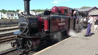 Ffestiniog Railway in Porthmadog Wales [upl. by Ennove]