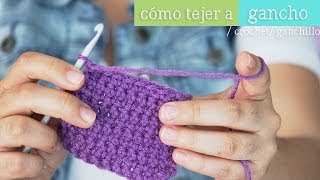 Como tejer con gancho ¡aprende ya  Mini serie de Tejido EP 1 [upl. by Ahseital]