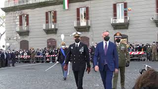 Napoli  Il 234° giuramento della Nunziatella in piazza Plebiscito 201121 [upl. by Acinat218]