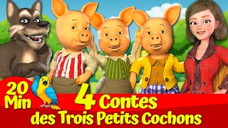 🔴 Quatre Contes Des Trois Petits Cochons Et Le Loup 🐷🐺🔴 I Contes de fées français [upl. by Icyaj670]