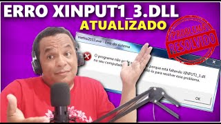 COMO RESOLVER O ERRO XINPUT13DLL [upl. by Wayland]