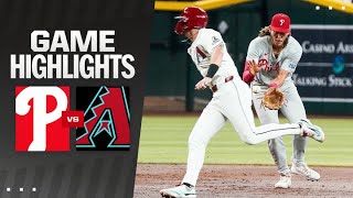 Phillies vs Dbacks Game Highlights 81124  MLB Highlights [upl. by Aenneea22]