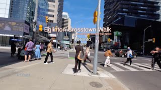 Eglinton Crosstown Walk  Cedarvale to YongeEglinton Toronto Summer 2024 [upl. by Kuo116]