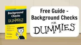 Background Checks For Dummies [upl. by Zobkiw]