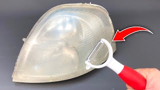 Genius Method Clean Your Faded Headlights Like Crystal in 5 Minutes [upl. by Ares]