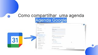 Como compartilhar uma agenda  Agenda Google [upl. by Etteniotnna]