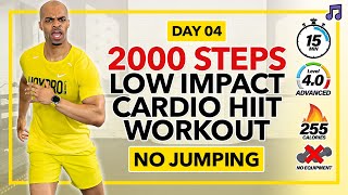 15 MIN Low Impact HIGH SWEAT Cardio HIIT Workout  2000 Steps Cardio  Day 4 [upl. by Austina824]