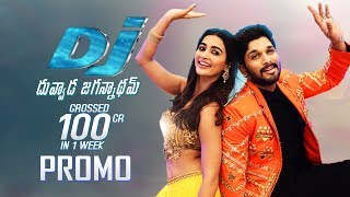 Dj Duvvada Jagannadham Movie Grossed 100cr Promo  Allu Arjun  Pooja Hegde  TFPC [upl. by Dnomasor215]