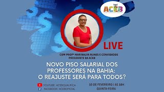 Novo piso salarial dos professores na Bahia o reajuste será para todos [upl. by Hankins359]