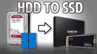 How to Move Windows from a Hard Drive to an SSD  EASIEST METHOD [upl. by Frants]