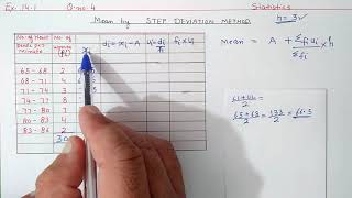 Ex141 Q2  Chapter 14  NCERT  Class 10th Math  Assumed Mean Method [upl. by Rose]