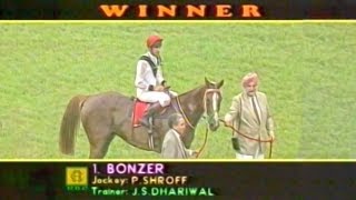 Bonzer trained by J S Dhariwal with Pesi Shroff up wins The Nizams Gold Cup 2000 [upl. by Beaudoin610]