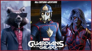 All Star Lord Outfits In One Cutscene  Marvels Guardians of the Galaxy PS5 4K HDR 60fps [upl. by Reiko]