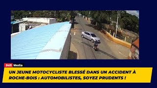 Un jeune motocycliste blessé dans un accident à RocheBois  automobilistes soyez prudents [upl. by Amocat]