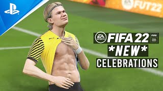 FIFA 22 ALL NEW CELEBRATIONS TUTORIAL  Playstation and Xbox [upl. by Idalla82]