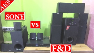 Fight Club FampD F8000U vs Sony TZ145 Bass Test [upl. by Ilrebma]