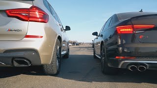 BMW X3 m40i vs Audi S4 [upl. by Aliet]