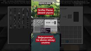 Minecraft Sniffer Flama deseni yapımı minecraft minecrafttutorial minecraftpe [upl. by Odrarebe]