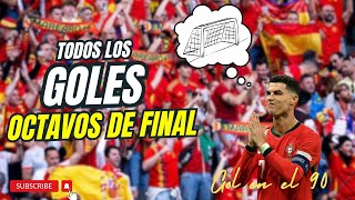 Todos los GOLES de los OCTAVOS de final de la EUROCOPA 2024 [upl. by Tam159]