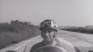 Onboard with Juan Manuel Fangio testing a Maserati  1957 F1  Modena Autodrome [upl. by Assilla]