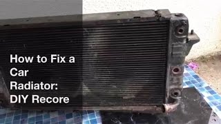 How to Fix a Radiator Leak DIY Radiator Recore [upl. by Eliath]