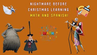 MAGICAL MATH LESSONS with Nightmare Before Christmas Characters in Spanish [upl. by Annohsat]