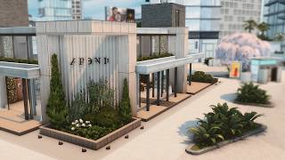 City Restaurant  The Sims 4  no cc  stop motion [upl. by Nohj536]