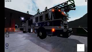 Deer Lodge County Fire Department Pierce Enforcer 107ft Rear Mount Heavy Duty Ladder Walk Around [upl. by Gavra]