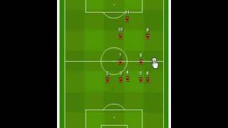 Sokker Manager  Tactic 532 to 442 online soccer manager game [upl. by Jorin]