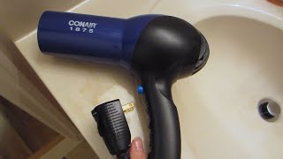 Conair 1875 Turbo Hair Dryer Review [upl. by Brandais]