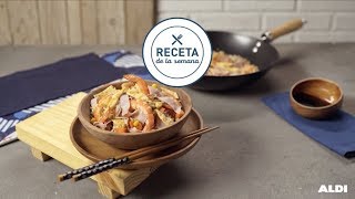 Arroz tres delicias · Receta por menos de 175€ ALDIrecetas [upl. by Ekusuy11]