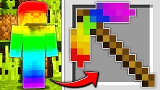 Minecraft Steve Saga  I TURNED RAINBOW STEVE INTO A PICKAXE [upl. by Tami823]