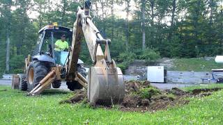 Backhoe Digging Out Hill Side [upl. by Lelia494]