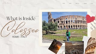 What is Inside Rome Colosseum  Roma Colosseo [upl. by Dduj418]