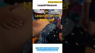 Leopold maneuver important knowledge  Leopold maneuver in pregnancy youtubeshorts shortvedio [upl. by Rosenblatt]