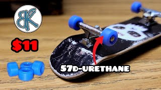 broken knuckle fingerboards new cheap urethane wheels unboxingfirst impressions [upl. by Ahsienom]