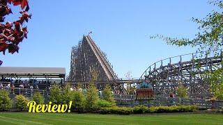 Shivering Timbers Wooden Roller Coaster POV Michigans Adventure [upl. by Akayas200]