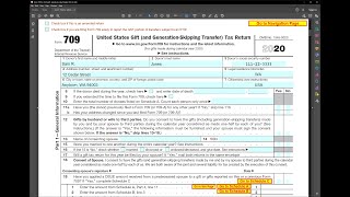 IRS Form 709 Gift and GST Tax [upl. by Sokul]