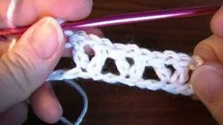 Crochet the V stitch [upl. by Einoj]