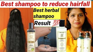 Best shampoo to reduce hairfalldry hairfrizzy hair khadi shampoo review in tamil [upl. by Drawde]