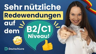 Redewendungen B2C1 die du im Alltag und in der Prüfung benutzen kannst I Deutsch lernen b2 c1 [upl. by Zack]