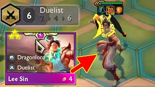 Lee sin ⭐⭐⭐star Duelist 6  TFT set 11 [upl. by Rich]