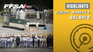 Karting  Salbris  Highlights de la manche 2 en Junior [upl. by Nomyar15]