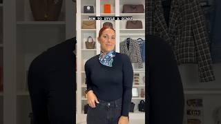 How to Style a Scarf hermes shortsfeed youtubeshorts scarftutorial [upl. by Keithley]