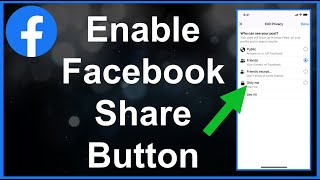 How To Enable Facebook Share Button [upl. by Seuqcaj]