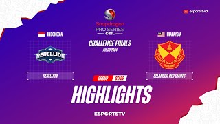 Rebellion Esports vs Selangor Red Giants HIGHLIGHTS SPS Season 5 Challenge Finals  SRG VS RBL [upl. by Singband433]