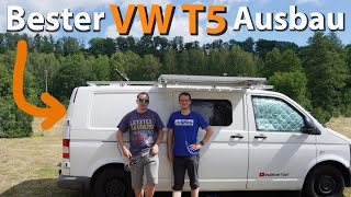 VW T5 Campervan ROOMTOUR  Selbstausbau von wulleontour  DIY Camper [upl. by Animor360]