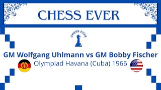 Wolfgang Uhlmann vs Bobby Fischer Olympiad Havana Cuba 1966 [upl. by Sardella]