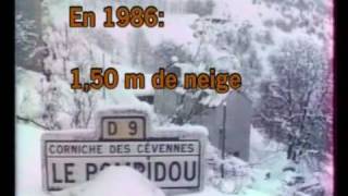 Tempête de neige de 1986 au Pompidou Lozère Partie 1 [upl. by Casar528]